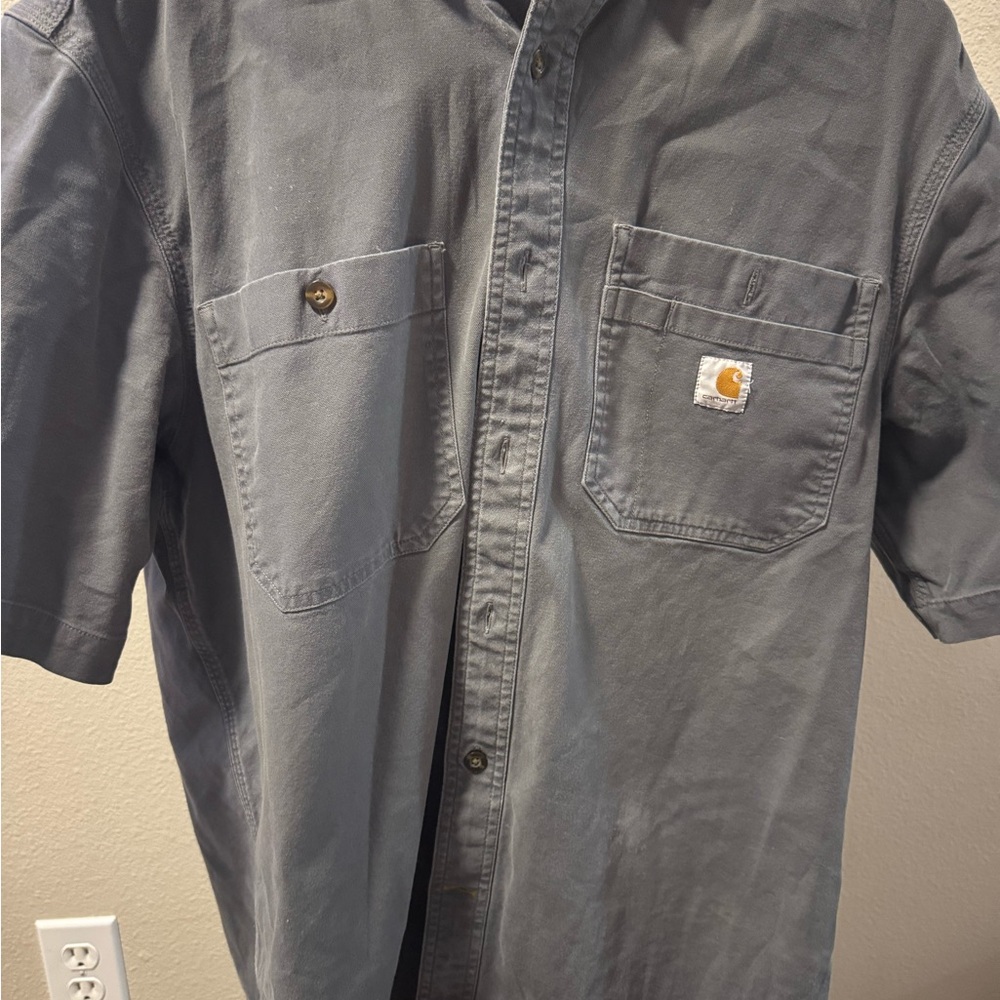 Carhartt Charcoal Casual Button Down Shirt